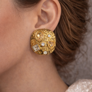 Imperial Mosaic Gold Studs