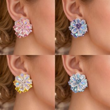 Aurora Bloom Crystal Studs