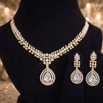 Eternal Bloom Diamond Floral Necklace Set
