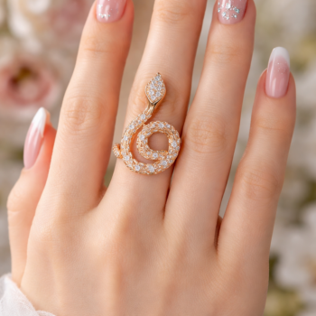 Serpentine Crystal Luxe Ring