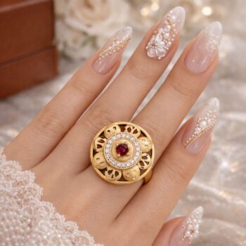 Royal Heritage Square Halo Ring